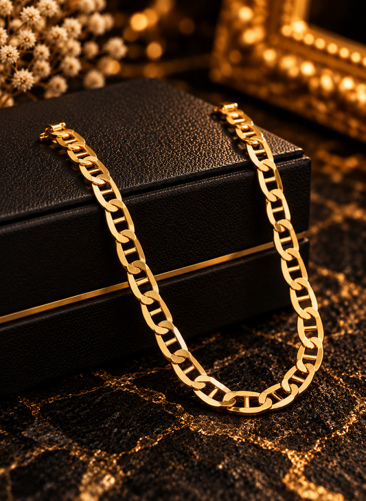 Baby Bracelet Link Mariner 14K Gold Filled Newborn Manilla para Niños Oro Laminado