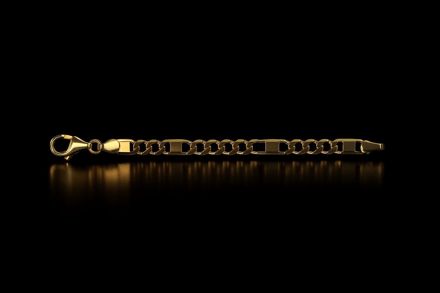 Gold Filled Baby Curb Valentino Bracelet 5.75"