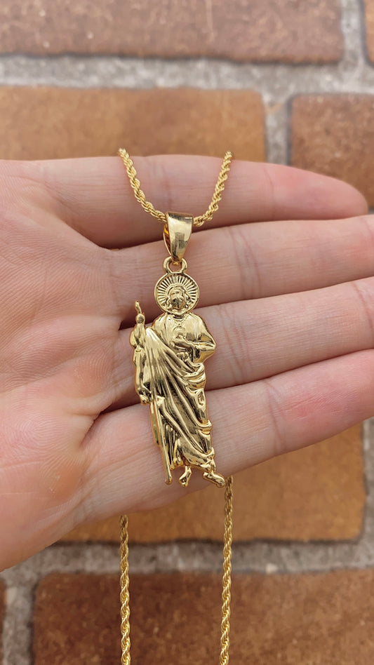 Necklace San Judas 17.5" Pendant Womens Gifts