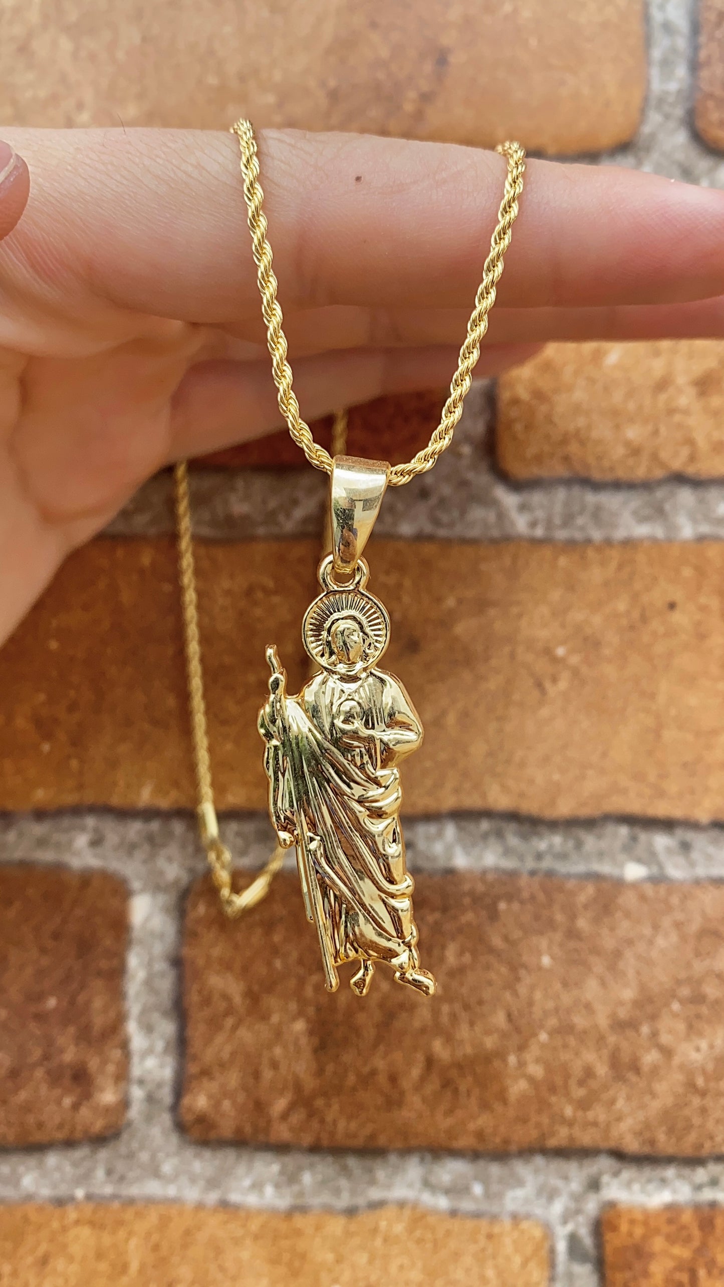 Necklace San Judas 17.5" Pendant Womens Gifts