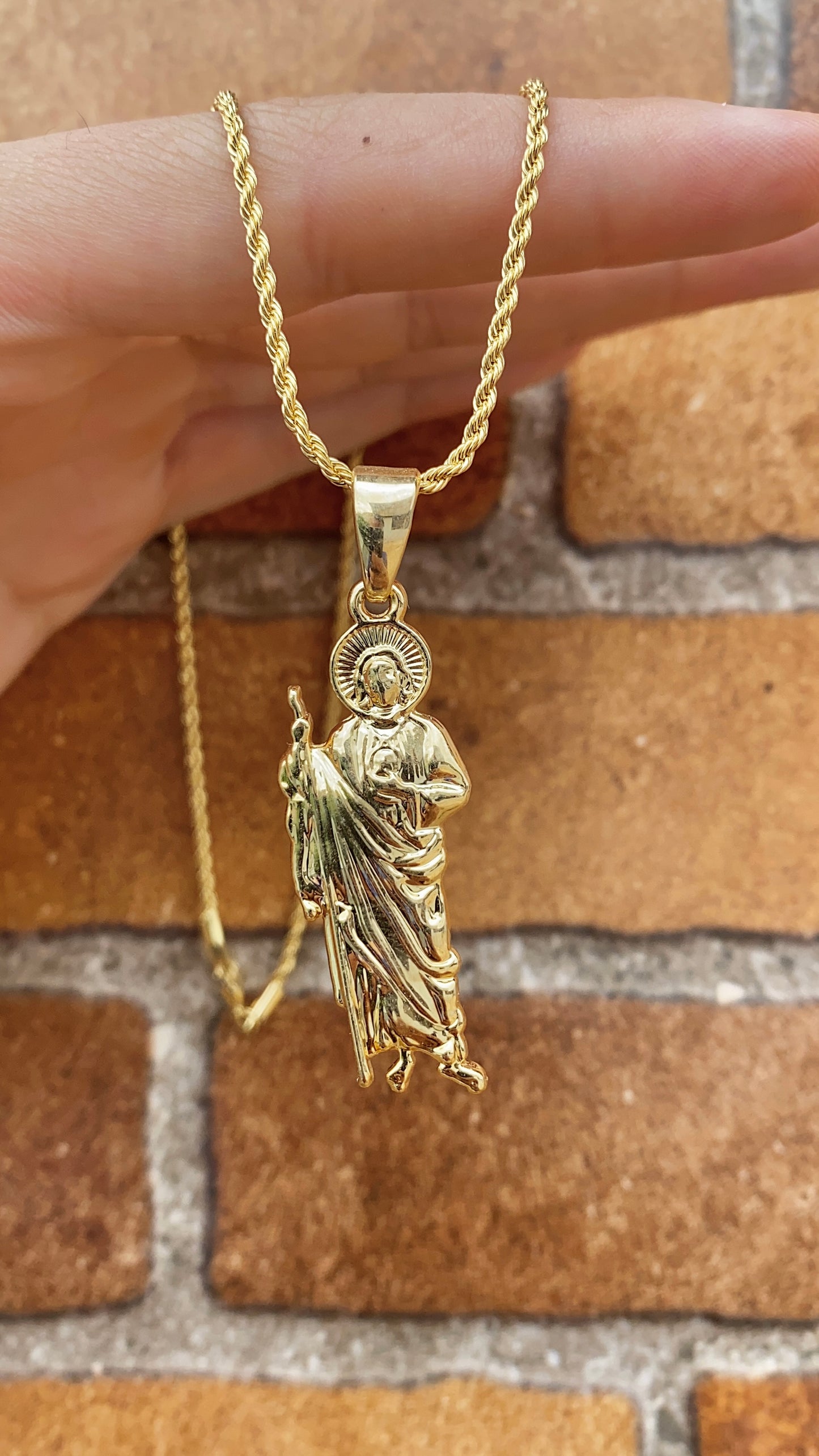 Necklace San Judas 17.5" Pendant Womens Gifts