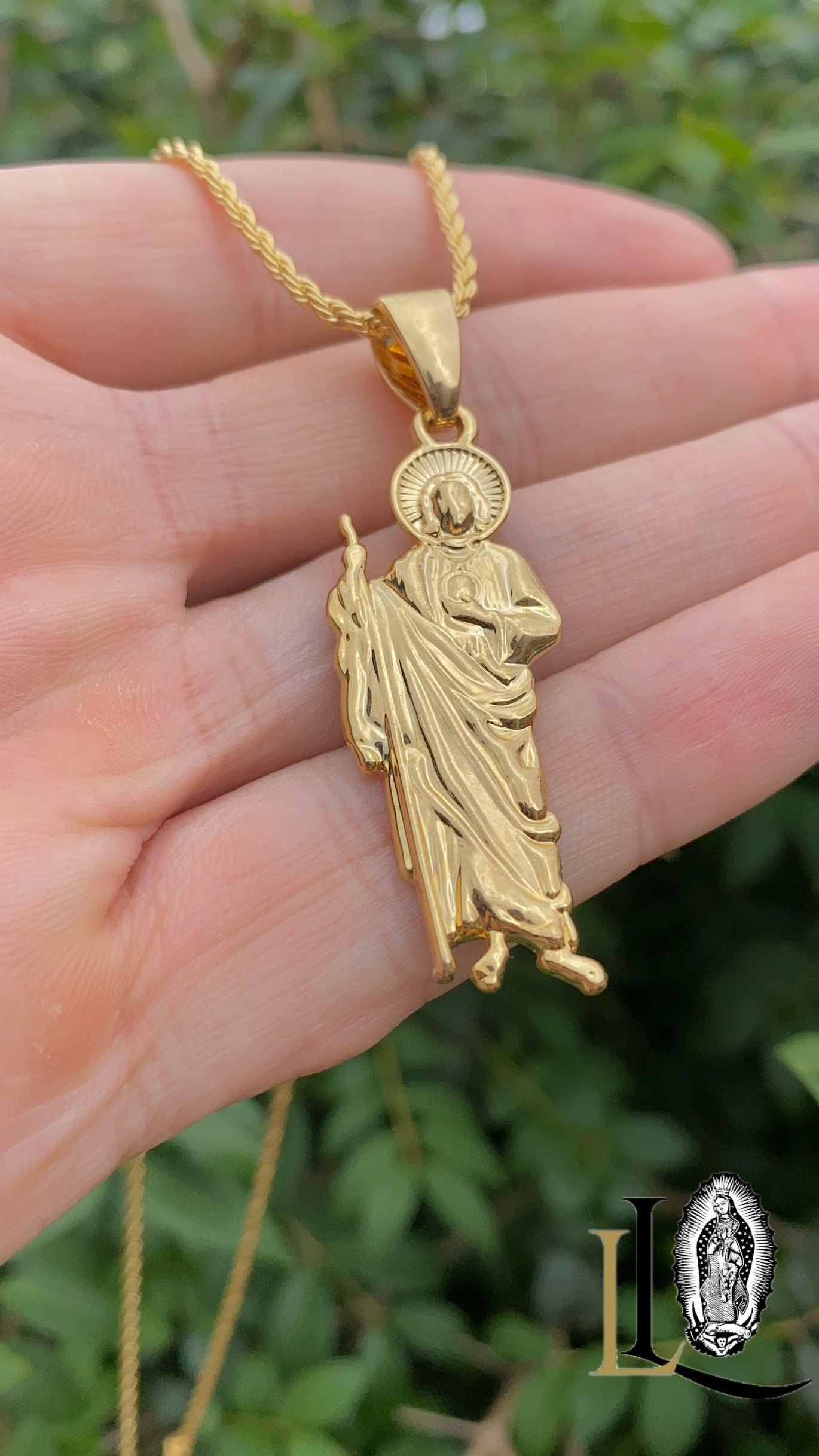 Necklace San Judas 17.5" Pendant Womens Gifts