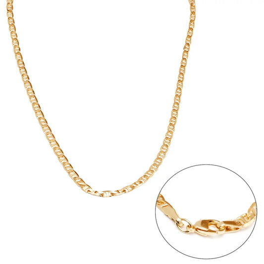Baby Kids Boys Girls Newborn Mariner Link Chain Necklace 14K Gold Filled Jewelry Gifts 2mm