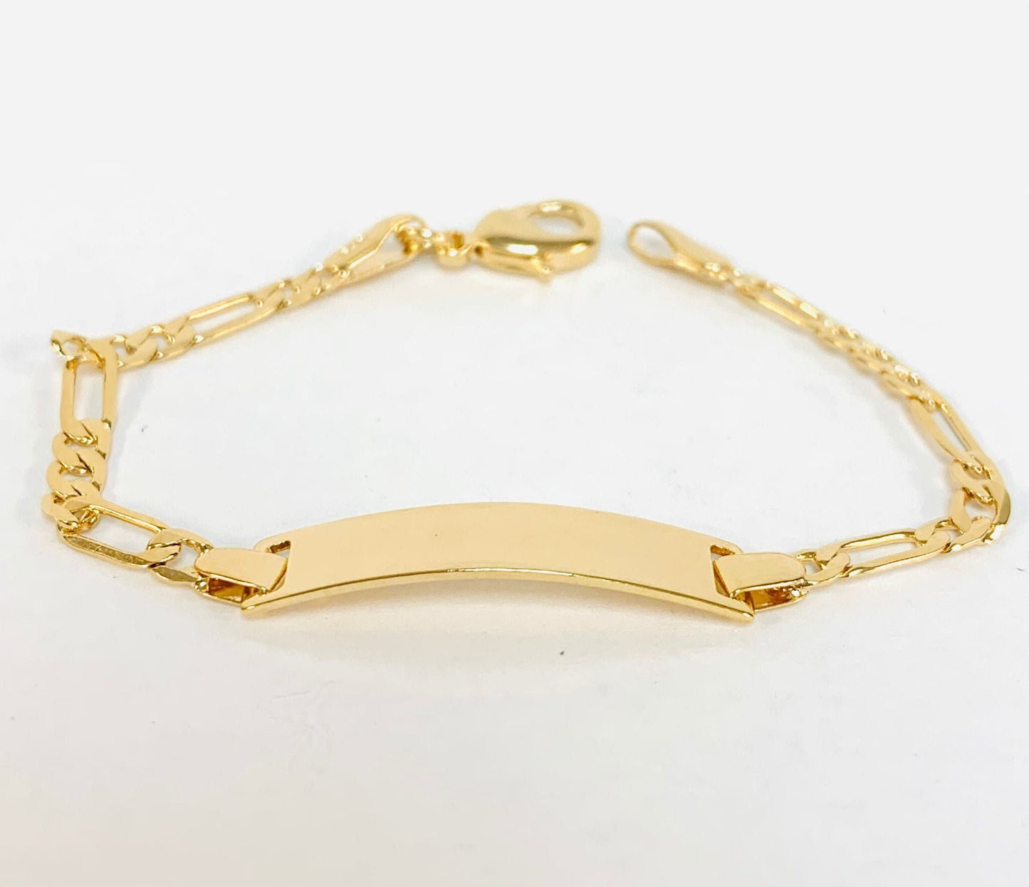 18K Gold Filled Baby ID Bracelet 5.5"/ Baby Bracelet / Baby Bracelet Girl Jewelry/Fashion Bracelet